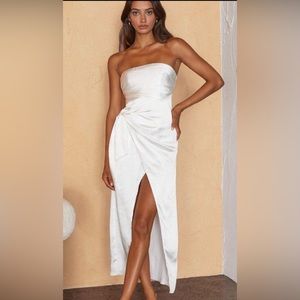 White Strapless Dress